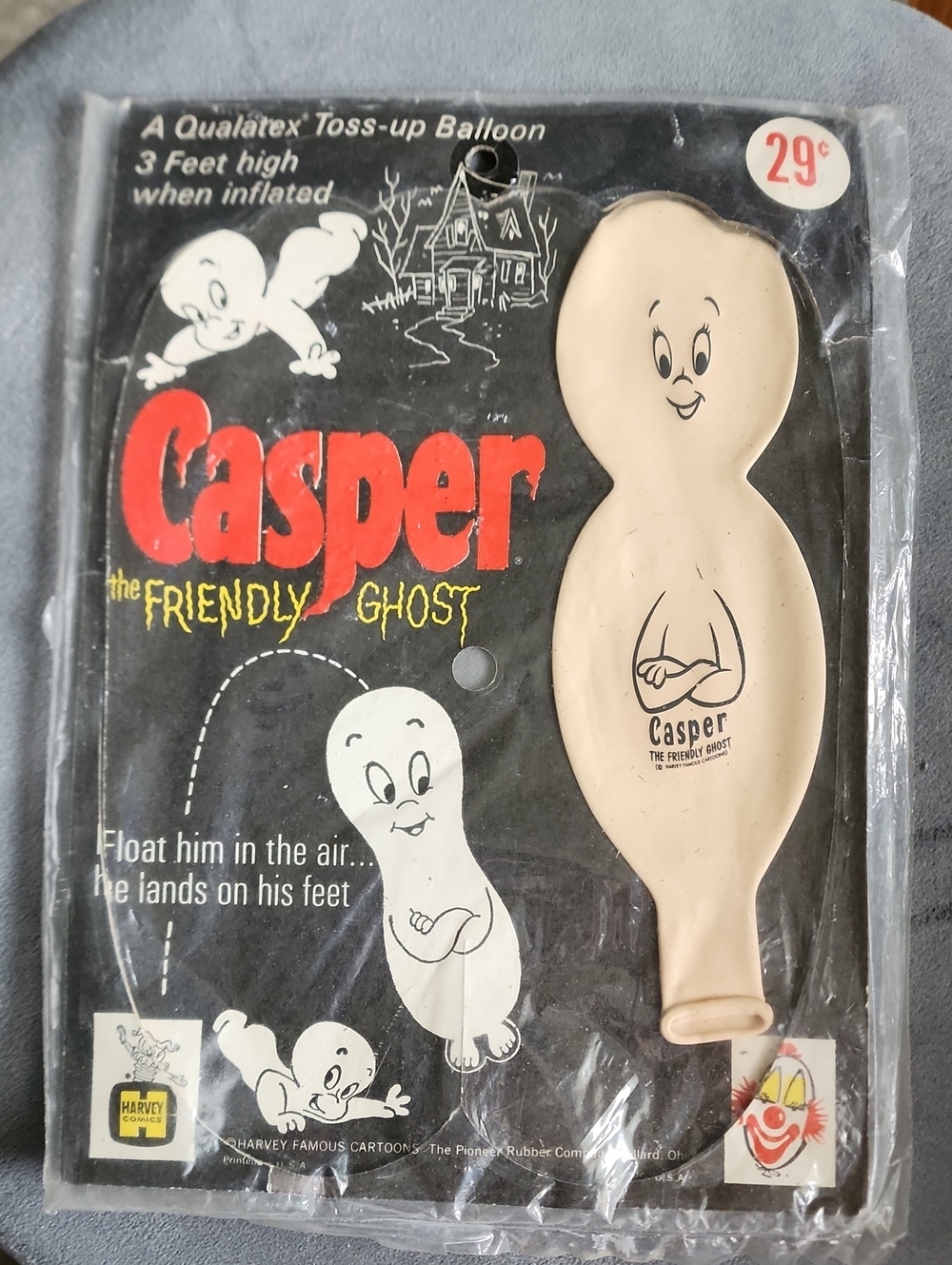 Vintage 1960s Casper the Friendly Ghost Qualatex Toss-up Balloon